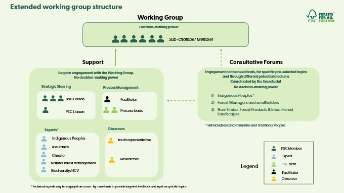 Extended working group structure